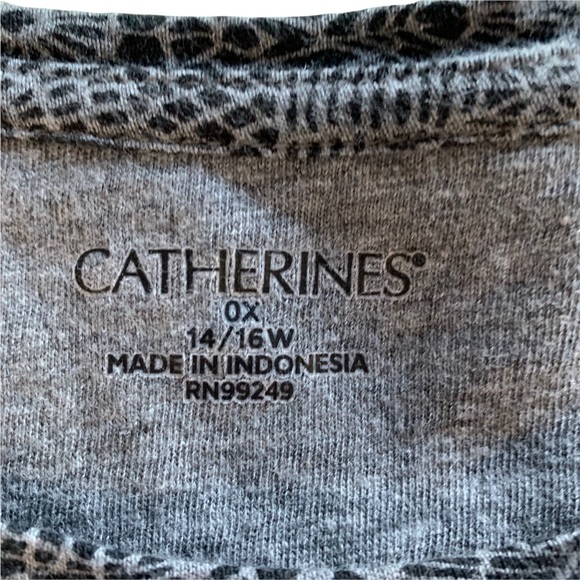 Catherine’s 100% Cotton 3/4 Sleeve T-Shirt * OX - Picture 3 of 12